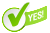 checkmark with yes